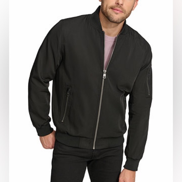 🖤 DKNY Men’s Black Zip JacketSize MNWT $128.50
